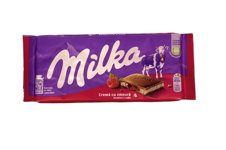Милка шоколадная плитка Raspberry Creme