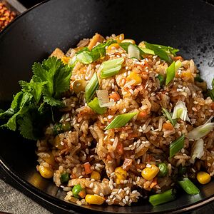 Рис с курицей и овощами