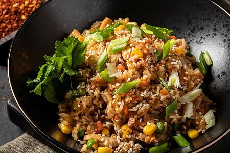 Рис с курицей и овощами