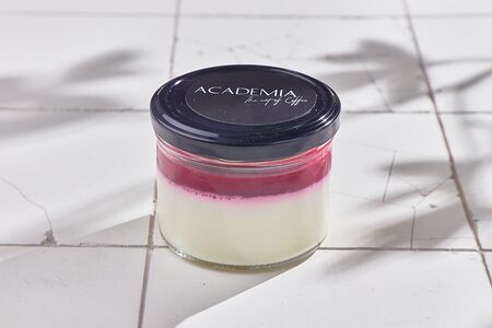 Панна котта с малиной