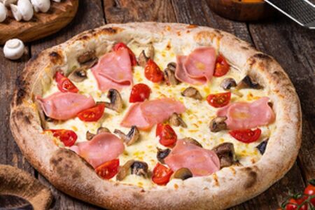 Ветчина и грибы большая