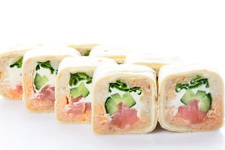 Ролл Тортилья с лососем