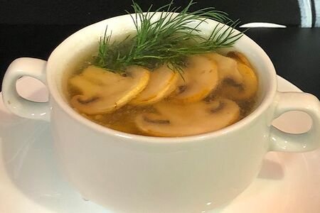 Суп лапша с грибами