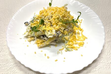 Салат с ананасом и курицей