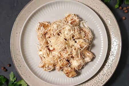 Пельмени жареные