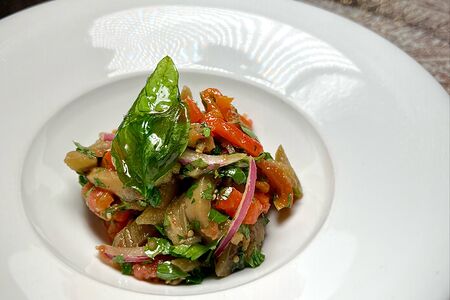 Гриль-салат из печеных овощей