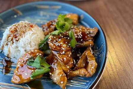 Чикен чипс с рисом