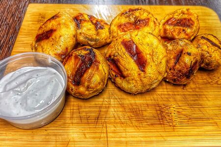 Шампиньоны на углях