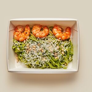 Песто с креветками