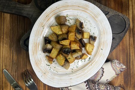 Картофель с грибами