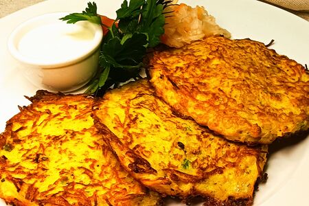 Картофельные Деруны с кабачком