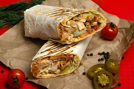 Шаурма с сырным соусом