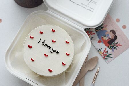 Бенто-торт на 14 февраля I love you