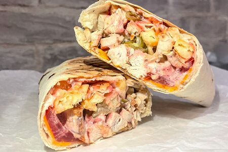 Шаурма с сыром и фри куриная