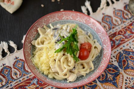 Лагман с куриной грудкой