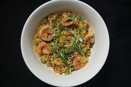 Рис с креветками