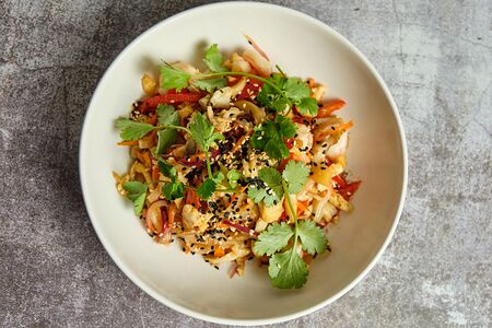 Паста Тай-нудлс с креветками