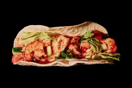 Тако с креветкой