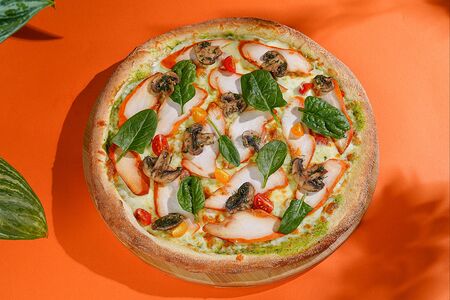 Трюфельный цыпленок со шпинатом