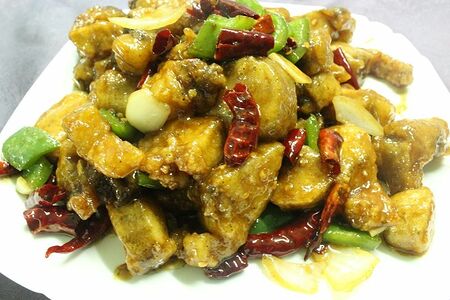 Минтай в остром соусе 