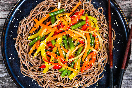 Соба с овощами