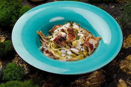 Феттуччине Курица-грибы