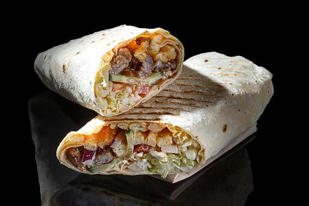 Шаурма со свининой маленькая