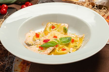 Равиоли с сёмгой