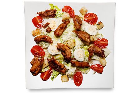 Салат Цезарь с курицей