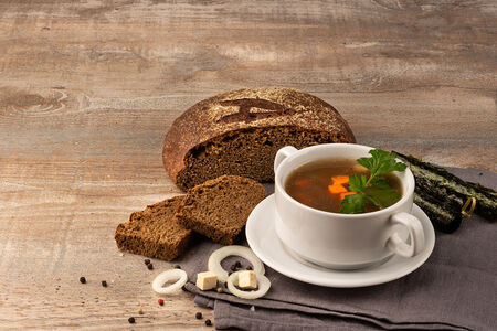 Уха с нори суп постный