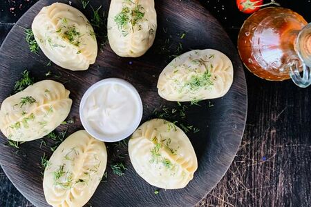 Манты с телятиной 3 шт