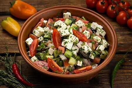 Чобан-салат с сыром