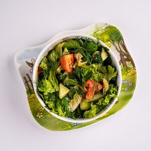 Салат овощной с маслом