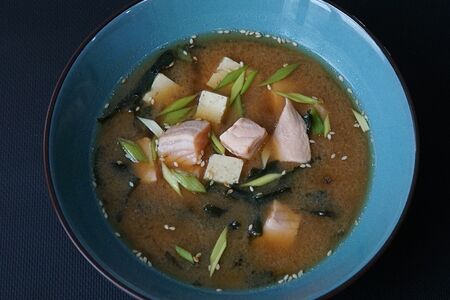 Суп Мисо с лососем