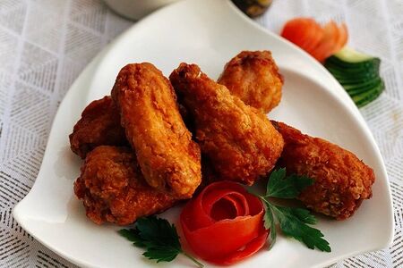 Хрустящие крылышки в панировке