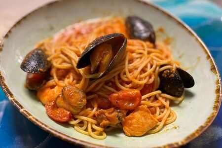 Паста с крымскими морепродуктами