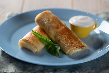 Блины с мясом