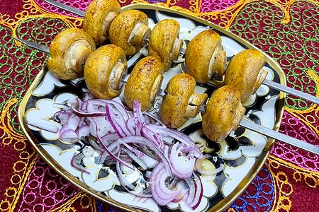 Шашлык из шампиньонов
