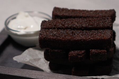 Бородинские гренки с чесноком