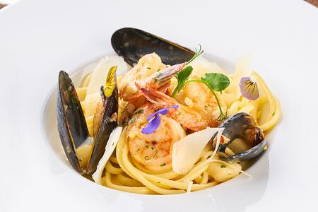 Лингвини и морепродукты