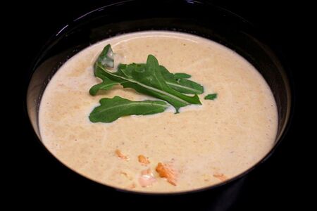 Крем-суп с лососем