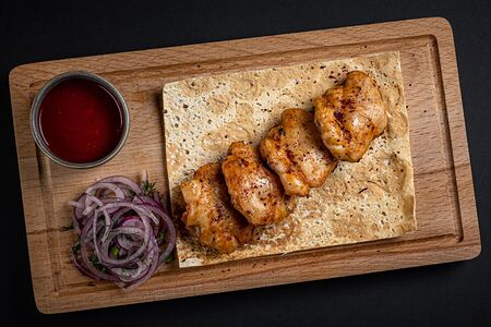Шашлык из куриного бедра