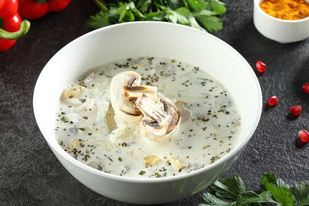 Суп грибной со сливками