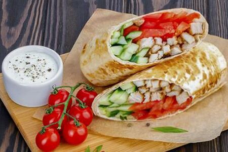 Шаверма с цыпленком