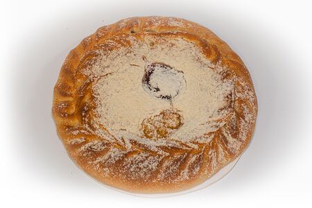 Пирог клубнично-банановый