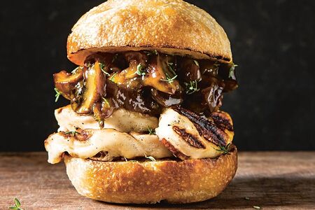 Бургер с грибами