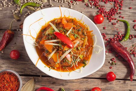 Панир Масала в кадай карри соусе