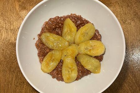 Овсянка шоколадная с бананом