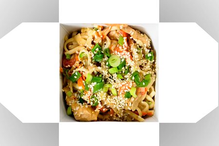 Удон с морепродуктами