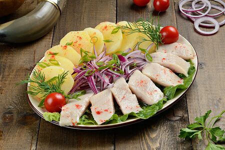 Сельдь с картофелем